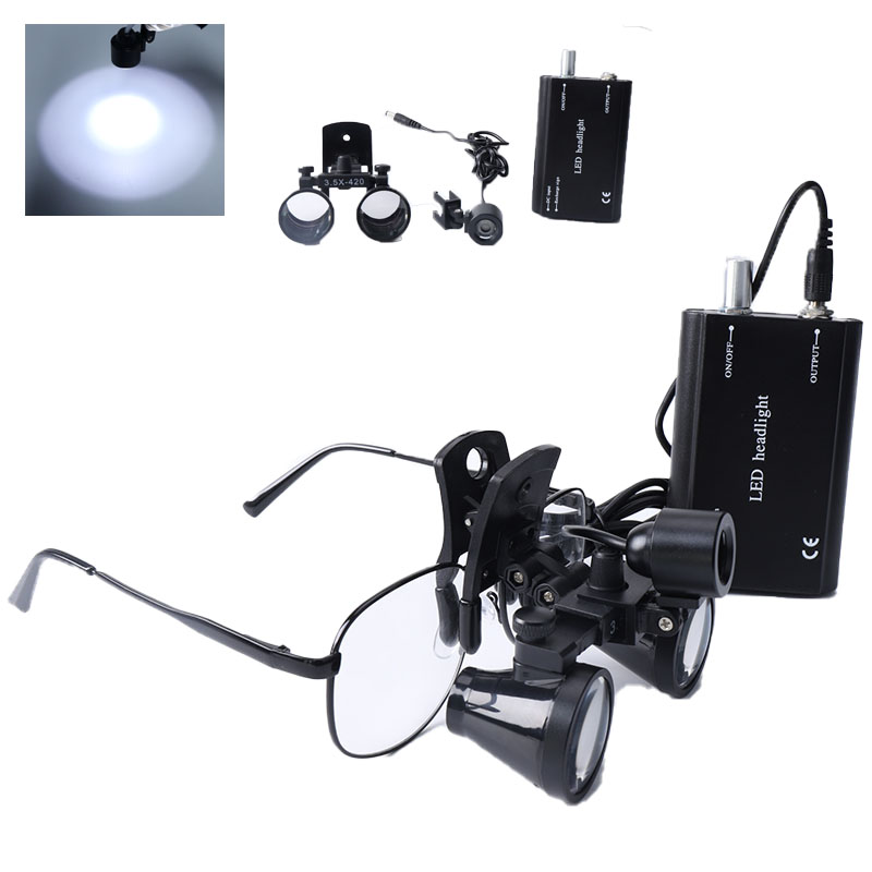 2.5X/3.5X Dental Loupes Clip B - đánh giá và giá Led Medical Headlight